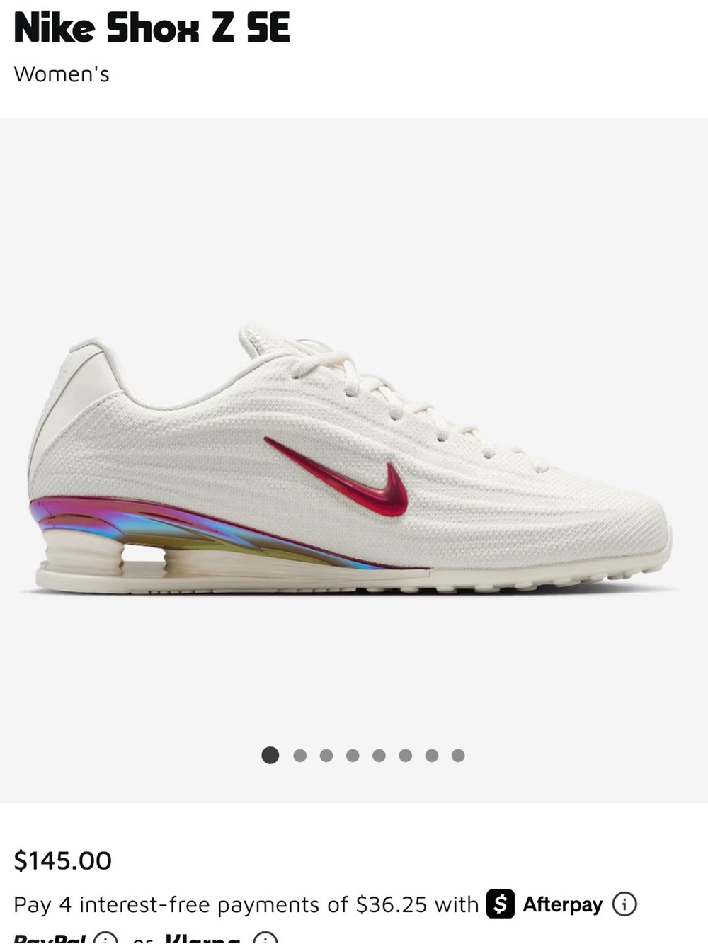 *Like New* Nike Shok Z SE